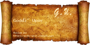Godó Upor névjegykártya